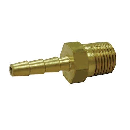 Jones Stephens 1/4in. x 3/8in. Brass Hose Barb x MIP Adapter G25046